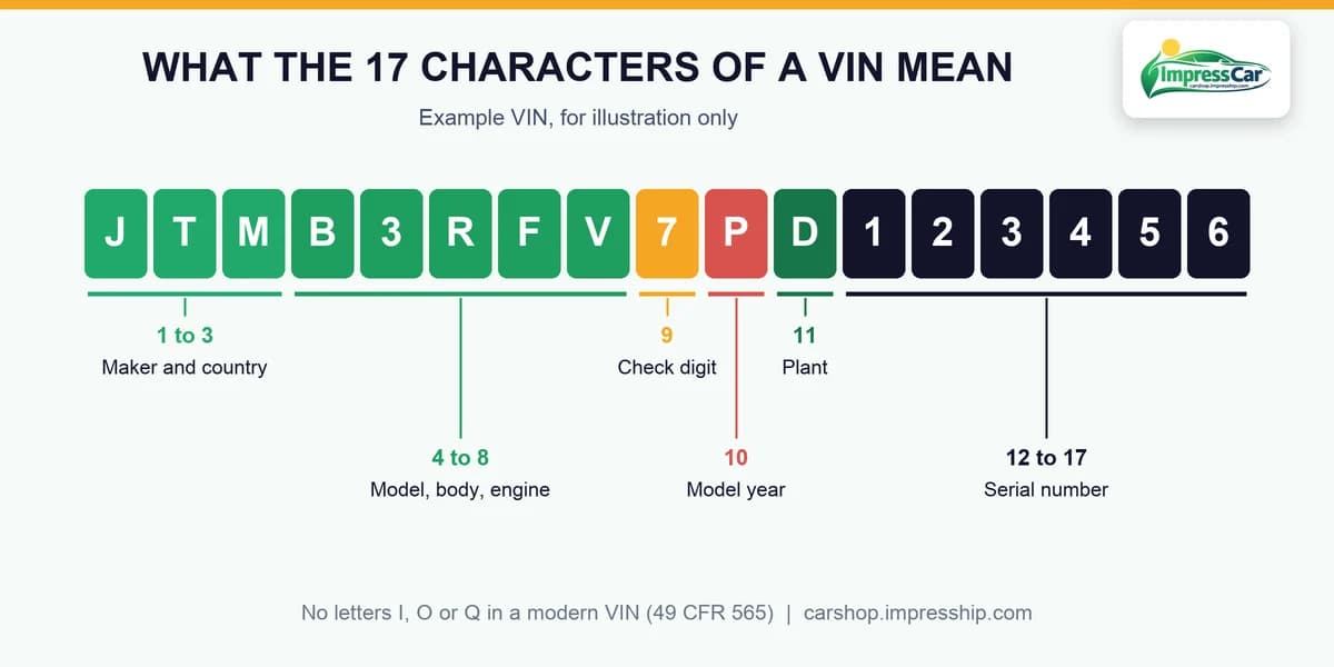 VIN check in Dubai: what the 17 characters of a VIN mean