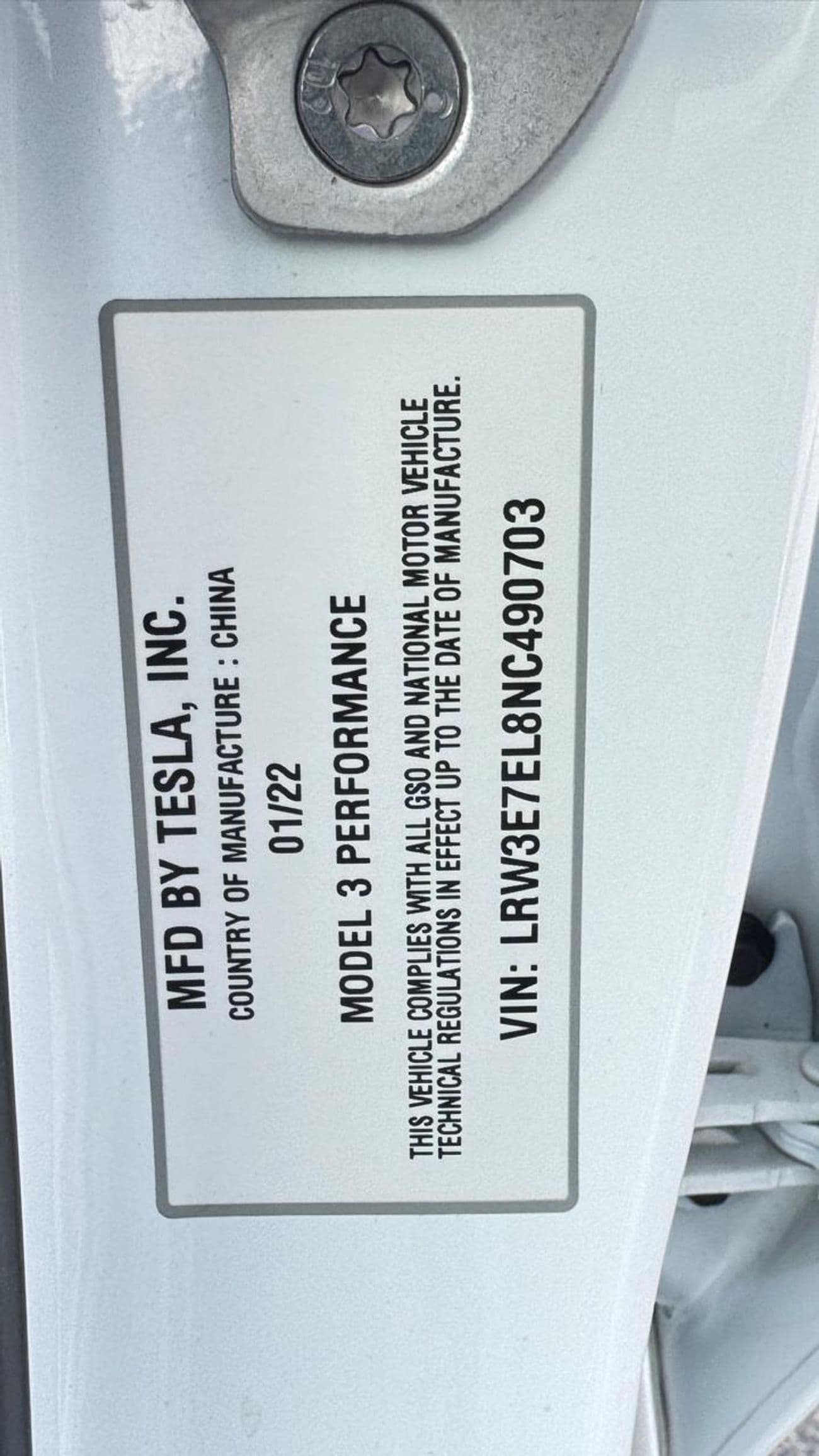 2022 Tesla Model 3 PERFORMANCE thumbnail 6
