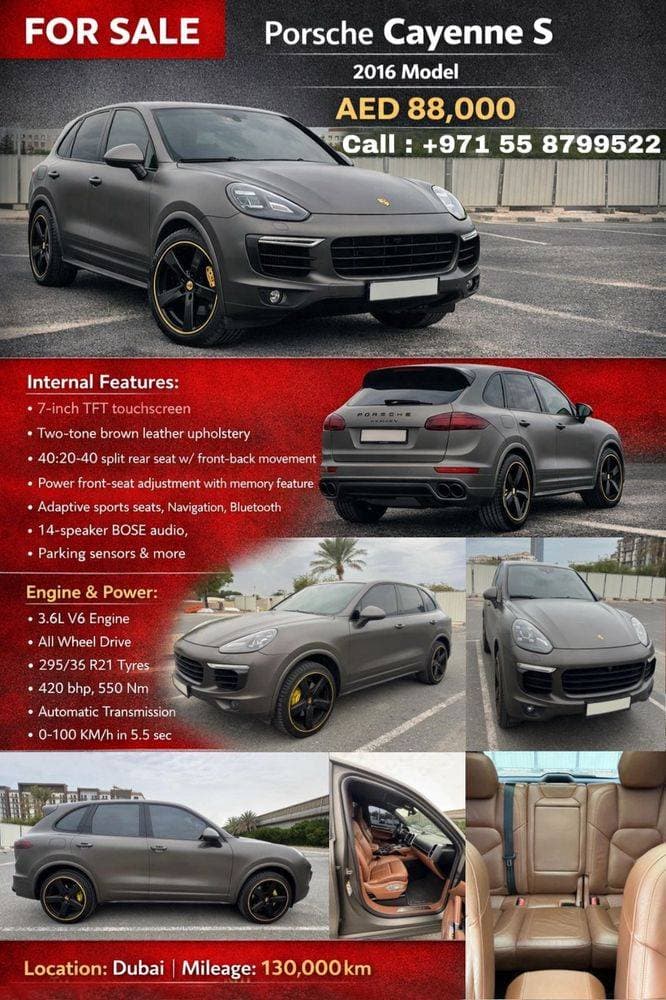 2016 Porsche Cayenne thumbnail 5