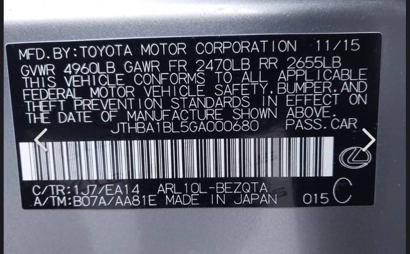 2016 Lexus GS thumbnail 5