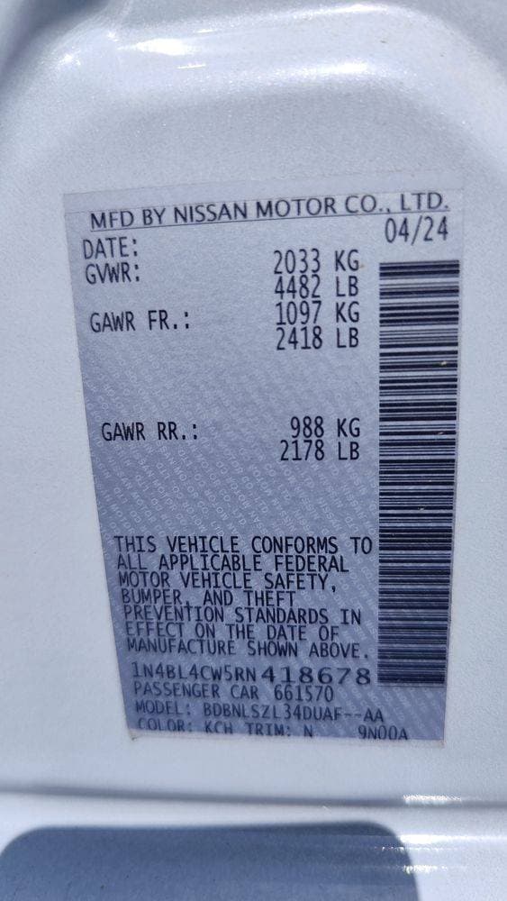 2024 Nissan Altima thumbnail 5